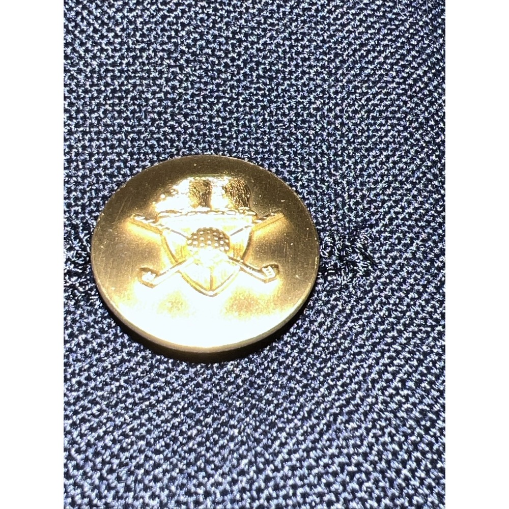 Hart Schaffner Marx Jack Nicklaus Golden Bear Blazer 2 Button Navy Golf Crest - Picture 2 of 8
